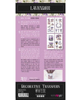 Transfer Rub On PFY 15x30cm - 4 hojas Lavanda 2