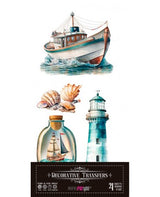 Transfer Rub On PFY 15x30cm - 4 hojas Maritim 1