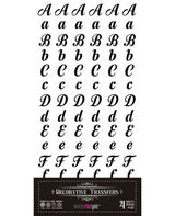 Transfer Rub On PFY 15x30cm - 4 hojas Abecedary 1