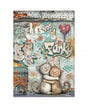 Papel arroz Stamperia A4 Furry Friends 2 Funky Cats 1
