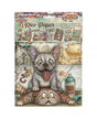 Papel arroz Stamperia A6 (8UD) Furry Friends 2 1