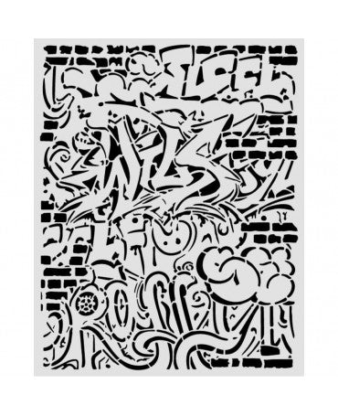 STENCIL Stamperia 20x25cm Furry Friends 2 Graffiti 1