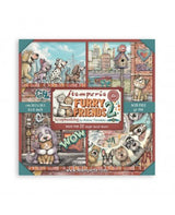 COLECCIÓN 20X20 STAMPERIA MAXI PAD 22 hojas Furry Friends 2 1
