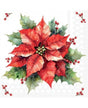 Servilletas FESTIVE POINSETTIA WHITE 1