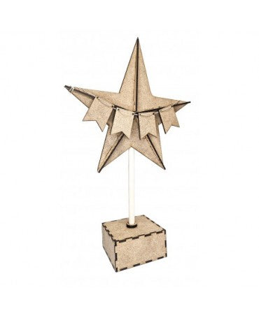 Madera DM Soporte Estrella + Banderines 1