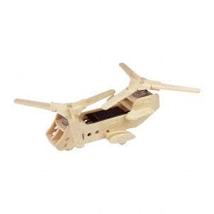 Puzzle madera 3d helicoptero energia solar 1