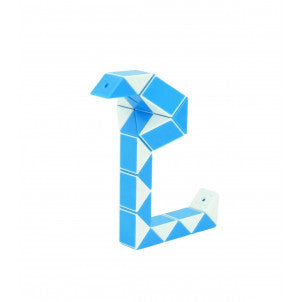 Rubik mini snake azul/blanco qytoys 1