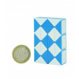 Rubik mini snake azul/blanco qytoys 2