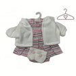 Ropita para muñecas rayas rosa/negro llorens v-42 1