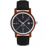 Reloj de madera guri negro carbon dwyt 1