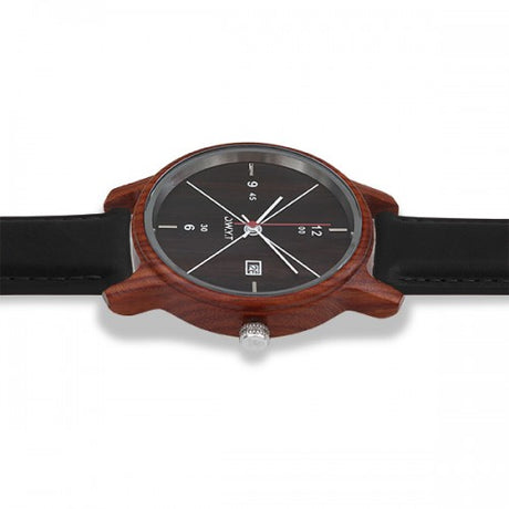 Reloj de madera guri negro carbon dwyt 2