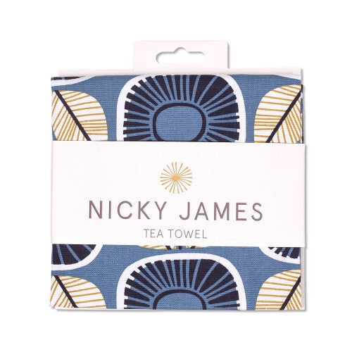 Sunflowers tea towel nicky james 2