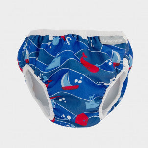 Bañador pañal azul ballenas y barcos imsevimse t-s (6/8kg) 1