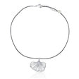 Colgante corto gingko bilota plata ras 1