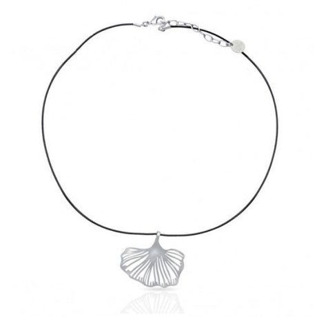 Colgante corto gingko bilota plata ras 1