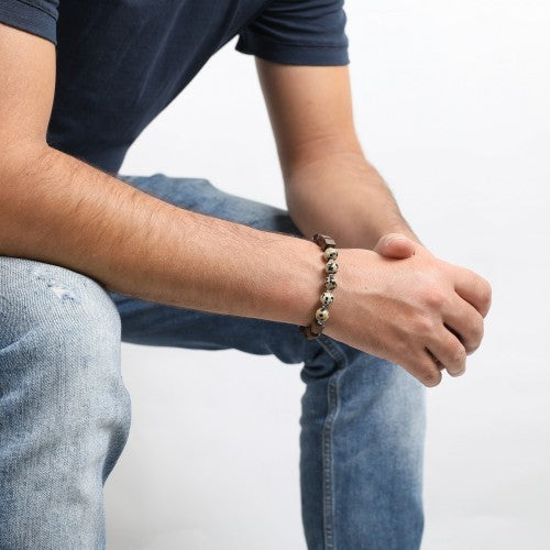 Pulsera hombre cubes nature bijoux 2