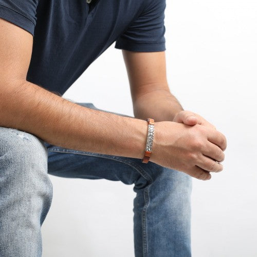 Pulsera hombre pattern nature bijoux 2