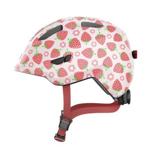 T45-50 casco smiley 3.0 led rose strawberry abus 1
