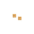 Pendiente allied square studs gold matthew calvin 1