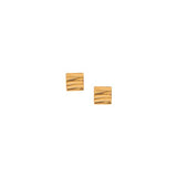 Pendiente allied square studs gold matthew calvin 1
