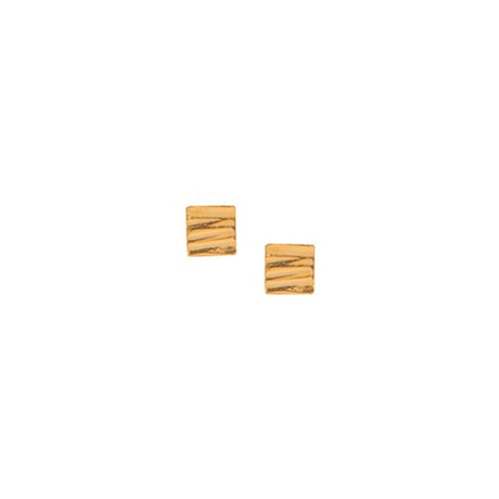 Pendiente allied square studs gold matthew calvin 1