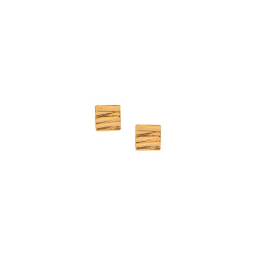 Pendiente allied square studs gold matthew calvin 1