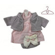 Ropita para muñecas cuadros rosa v-33 llorens 1