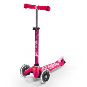 Patinete mini-micro deluxe led rosa 1