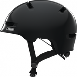 T51-55 casco scraper kid 3.0 shiny grey abus 1