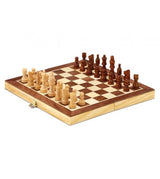 Ajedrez plegable pequeño de madera 2