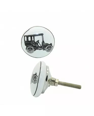 Pomo cerámico Coche Antiguo 1
