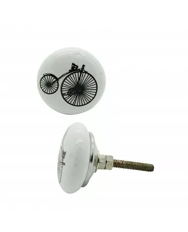 Pomo cerámico Bicicleta Antiguo 1