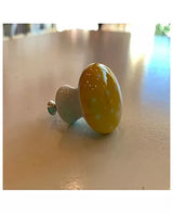 Pomo cerámico Amarillo Lunares 2