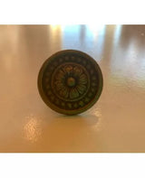 Pomo Bronce Circulo Flor 1