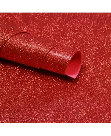 FOAM-GOMA EVA 40X60 GLITTER Rojo 1