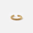 Pendiente ear cuff rope twisst gold orelia 1