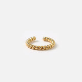 Pendiente ear cuff rope twisst gold orelia 1