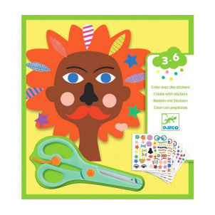 Crear con pegatinas peluqueria djeco 1