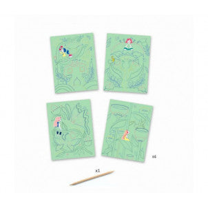 Cuadros para rascar jardin imaginario djeco 2