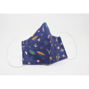 Mascarilla junior cohetes azul btbox 1