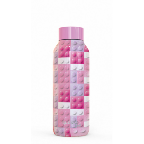Botella termo inox quokka 510ml pink bricks 1