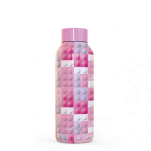 Botella termo inox quokka 510ml pink bricks 1