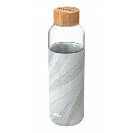 Botella cristal con funda quokka 660ml white stone 1