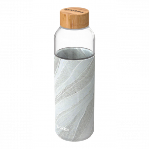 Botella cristal con funda quokka 660ml white stone 1
