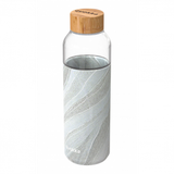Botella cristal con funda quokka 660ml white stone 1