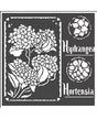 STENCIL Stamperia HORTENSIA Flames 18x18cm 1