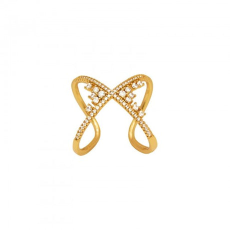 Anillo shimmer center gold dansk 1