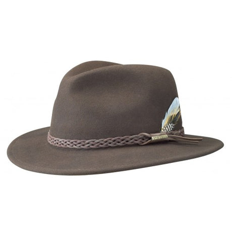 Sombrero traveller vitafelt marron stetson 1