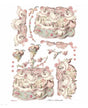 Papel arroz A3 Princess Lady Pink 1