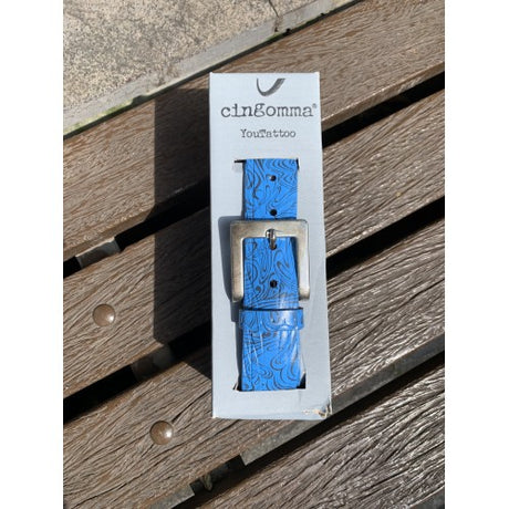 Cinturon youtatto graphics line blue cingomma 1
